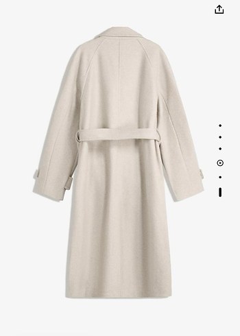 m Beden ten rengi Renk Uzun Bej Kaban BERSHKA