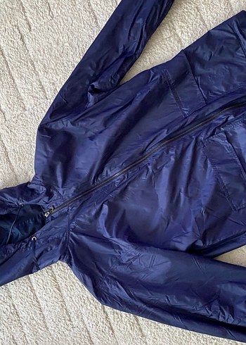 Mavi Kadın Midi Boy Rüzgarlık - Görsel 2