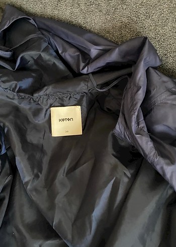 Mavi Kadın Midi Boy Rüzgarlık - Görsel 5