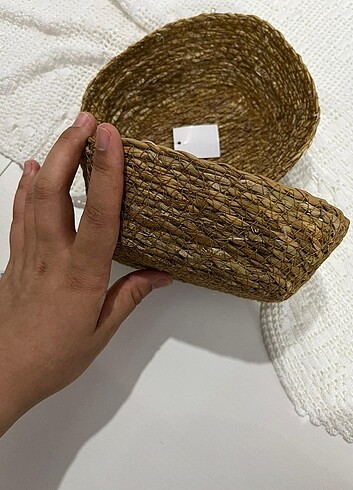 H&M Hasır Sepet Dikdörtgen