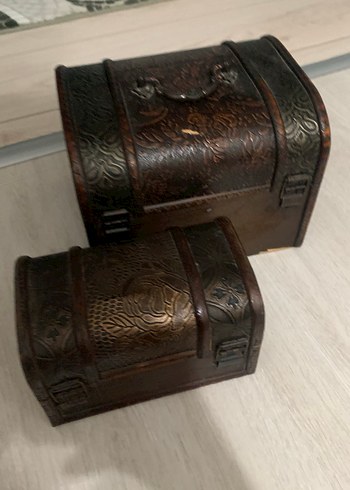 Beden Kahverengi Çok amaçlı iki parça kutu seti