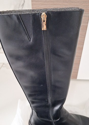 Nine West Kadın Siyah Deri Cizme - Görsel 3