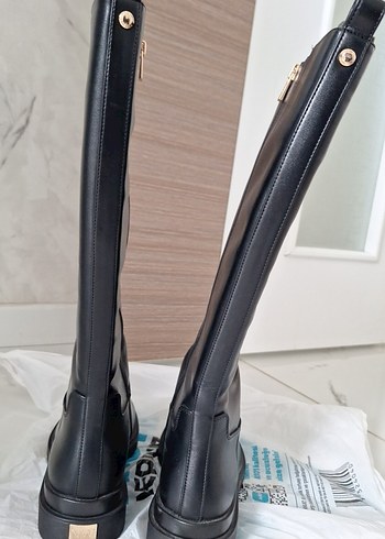 Nine West Kadın Siyah Deri Cizme - Görsel 4