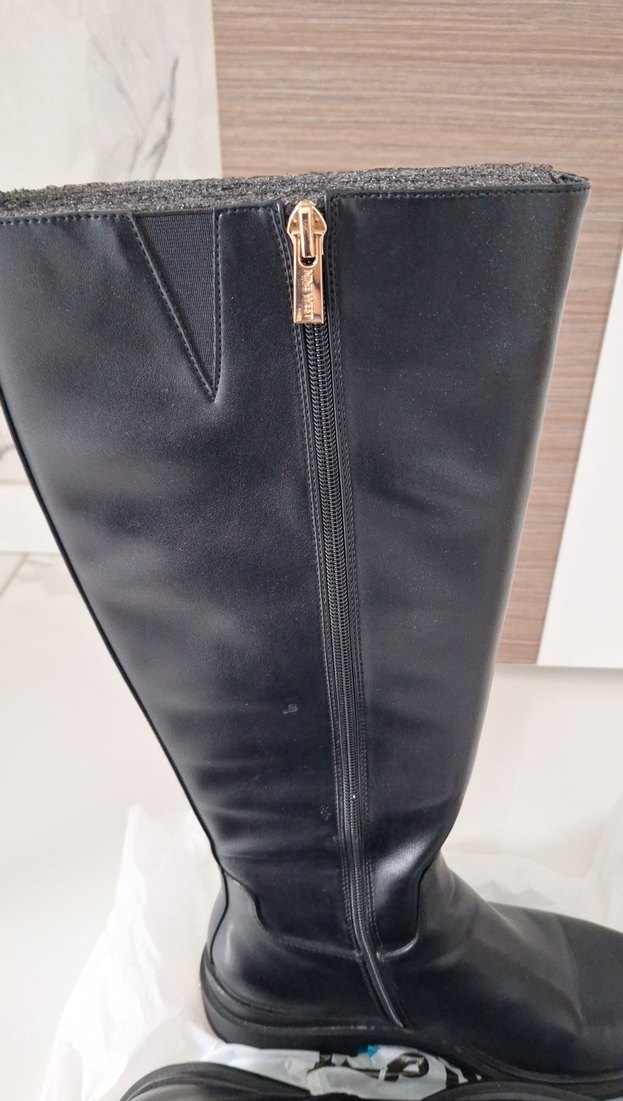 Nine West Kadın Siyah Deri Cizme - Görsel 3