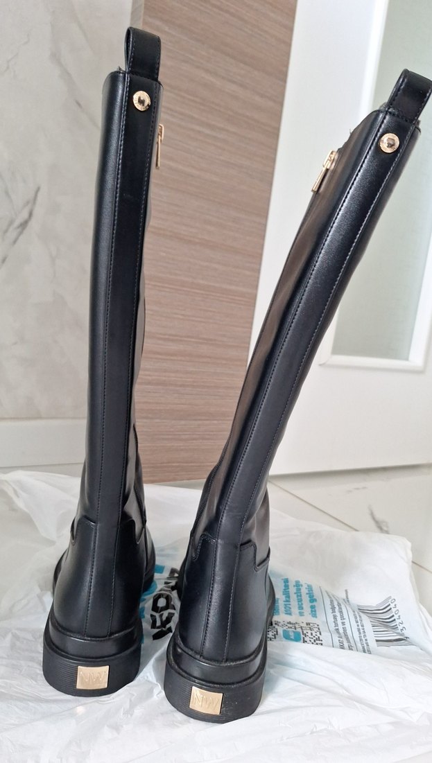 Nine West Kadın Siyah Deri Cizme - Görsel 4