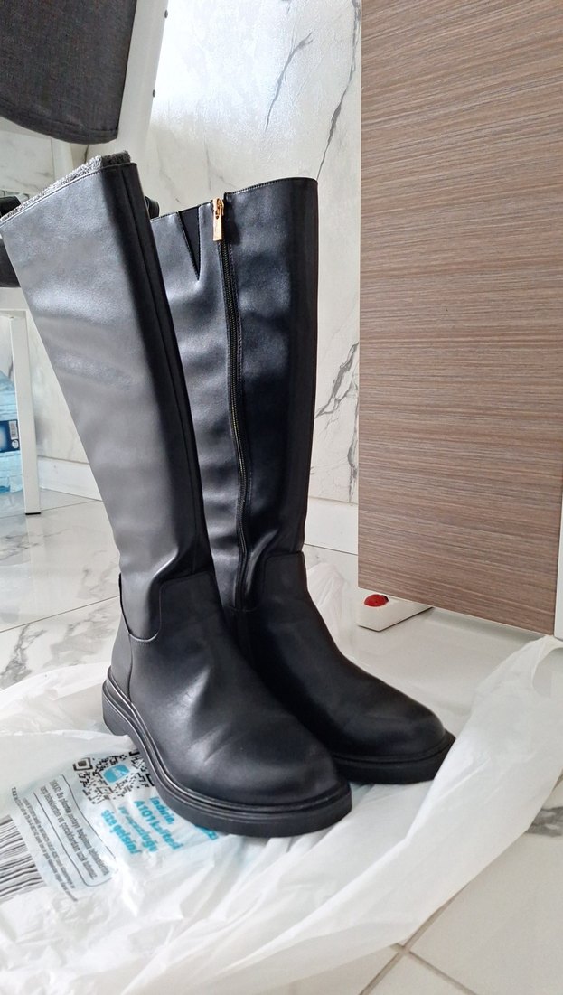 Nine West Kadın Siyah Deri Cizme - Görsel 2