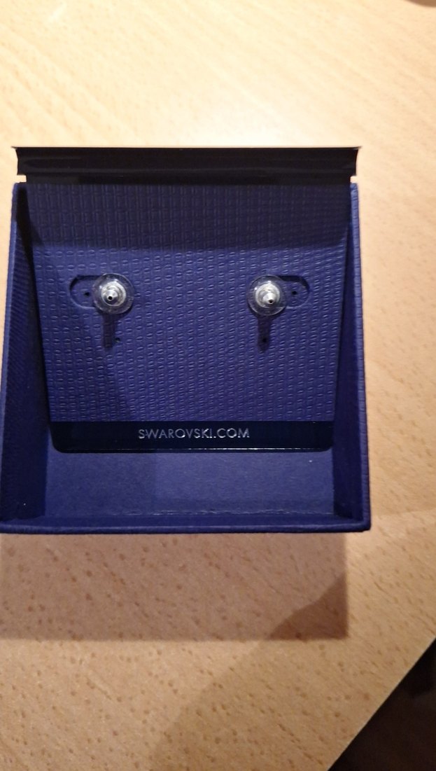 Swarovski Mini Beyaz Taşlı Küpe - Görsel 4