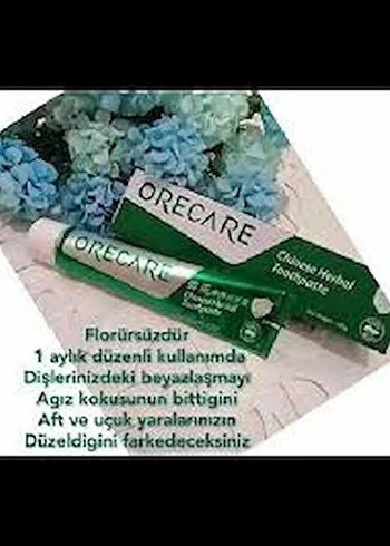 Florürsüz ORECARE Diş Macunu