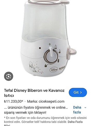 Tefal mama ısıtıcısı