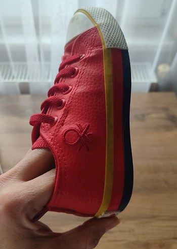 Kırmızı cocuk Spor Ayakkabı Velcro - Görsel 5