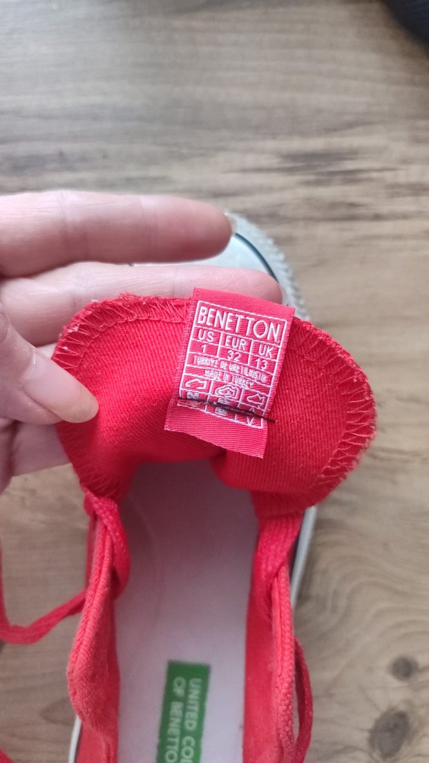 Kırmızı cocuk Spor Ayakkabı Velcro - Görsel 3