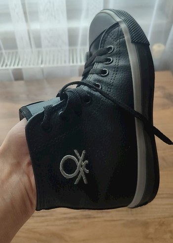 Siyah Platform Topuklu Kadın Spor Ayakkabısı - Görsel 4