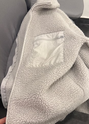 Gri Peluş Kadın Ceket - Görsel 2