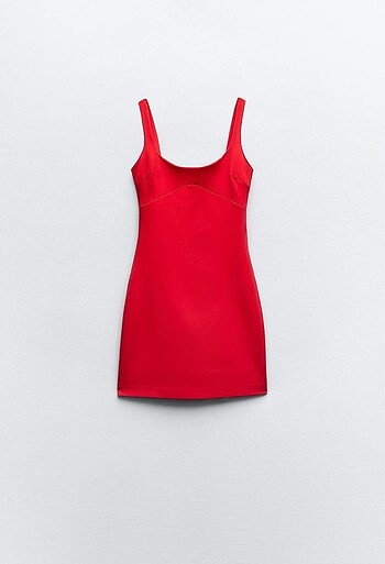 Zara Kırmızı Mini Elbise