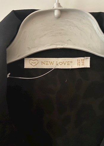 Leopar Desenli Siyah Uzun Kadın Elbise - Görsel 3