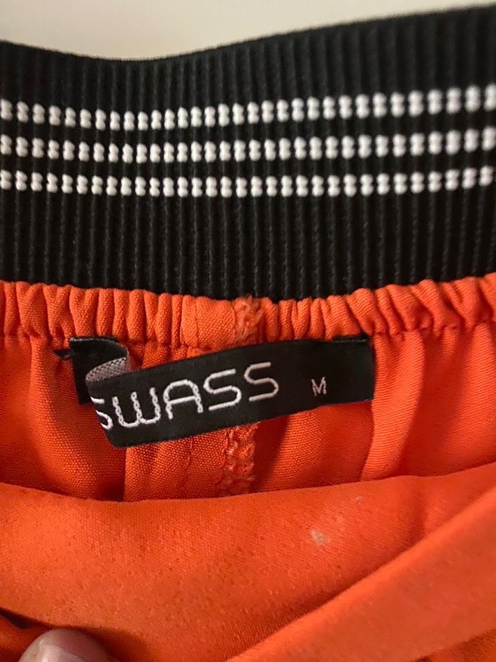 Turuncu Pilili Midi Kadın Kumaş Pantolon - Görsel 2