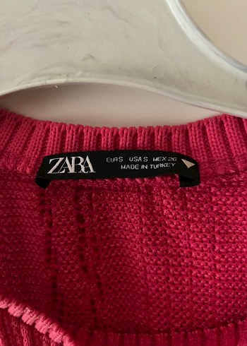 Zara Kırmızı Kadın Triko elbise - Görsel 2