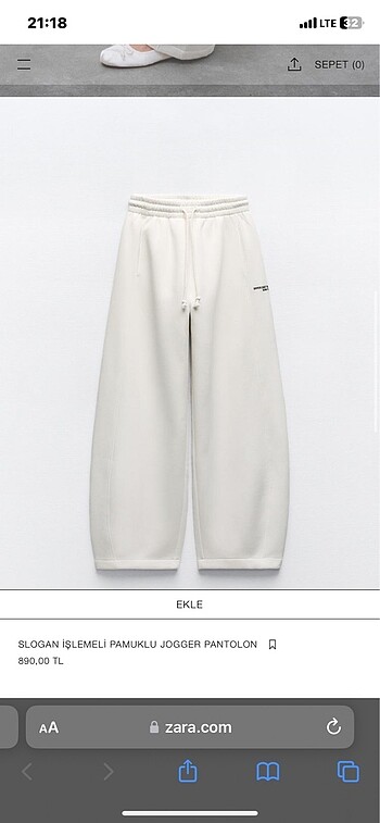 Zara Zara jogger eşofman