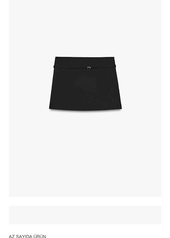 Zara Siyah Mini Etek Fitted Kesim - Görsel 3