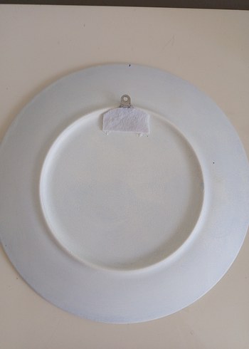 Beden mavi Renk Klasik Mavi Desenli Duvar Tabağı