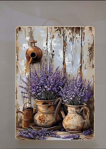 ÇİÇEK TEMALI DİKDÖRTGEN DUVAR TABAKLARI - Görsel 4