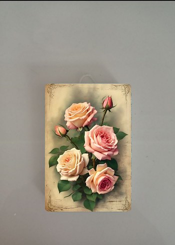 ÇİÇEK TEMALI DUVAR TABAKLARI - Görsel 2