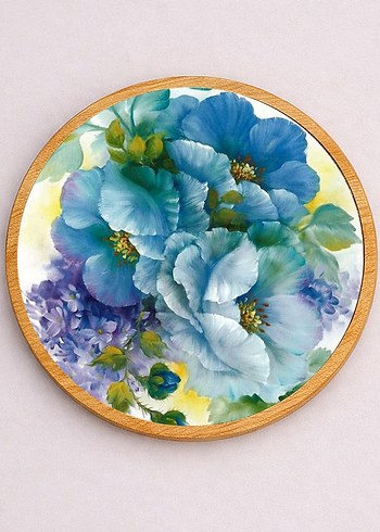 Pastel Renkli Çiçek Desenli 6'lı Bardak Altlığı Seti - Görsel 2