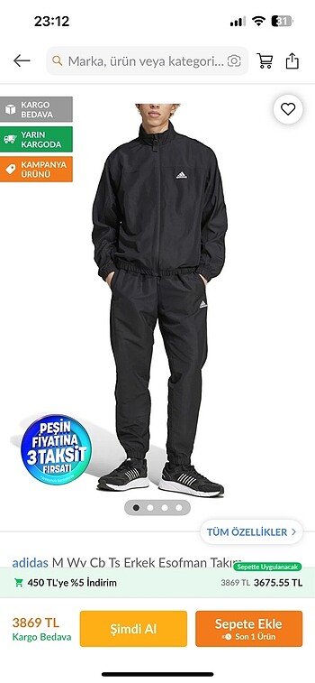 adidas eşofman takımı