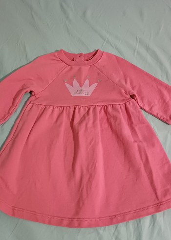 Kız Çocuk Pembe Uzun Kollu Elbise