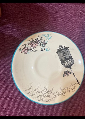 Gri Seramik Kahve Fincanı ve Tabağı 2 kişilik 4 parca - Görsel 2