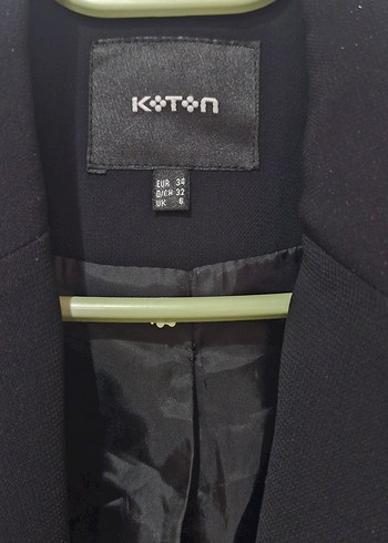 Siyah Düğmeli Kadın Blazer Ceket - Görsel 3