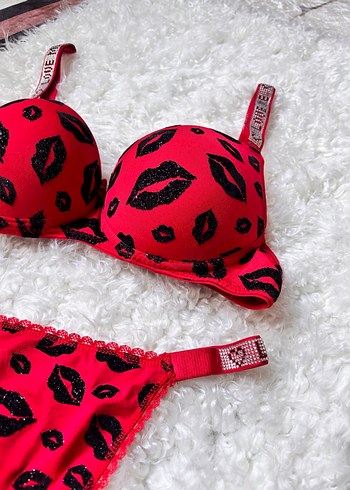 Diğer Kahverengi Ayı Desenli Kadın Pijama Takımı ve sütyen takımları