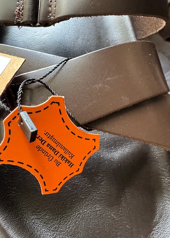 Kahverengi Deri Erkek Sandalet - Görsel 3