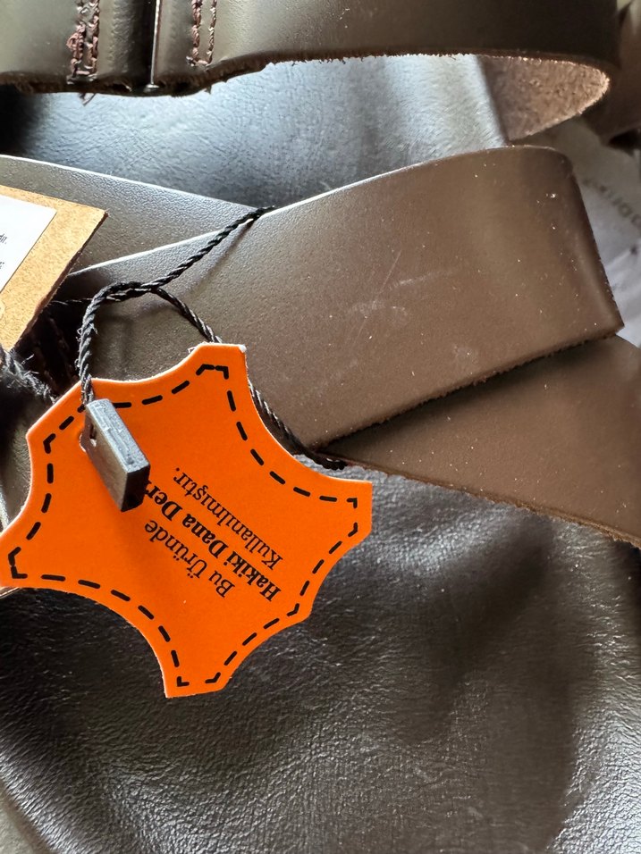 Kahverengi Deri Erkek Sandalet - Görsel 3