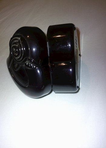 vintage gül şeklinde mücevher kutusu - Görsel 5