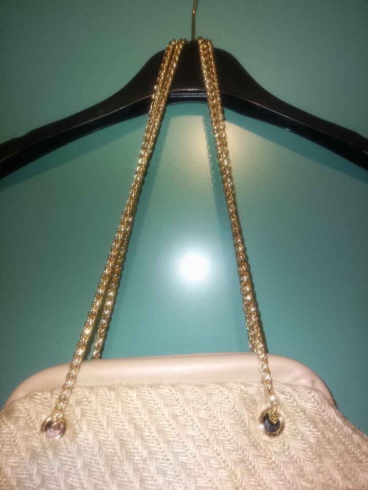 Bej Zincir Detaylı Kadın Çantası - Görsel 2