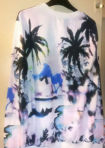 desenli Sweatshirt sıfır - Görsel 2