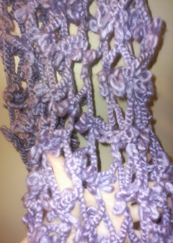 Mor el örgüsü atki - Görsel 2