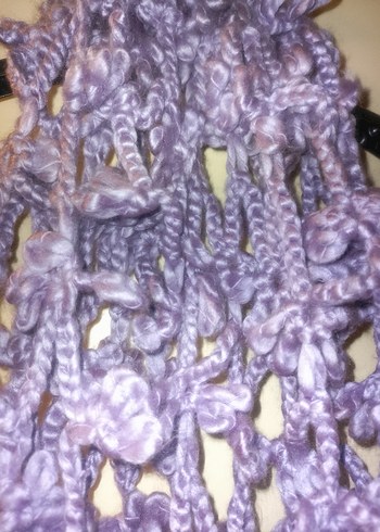 Mor el örgüsü atki - Görsel 3