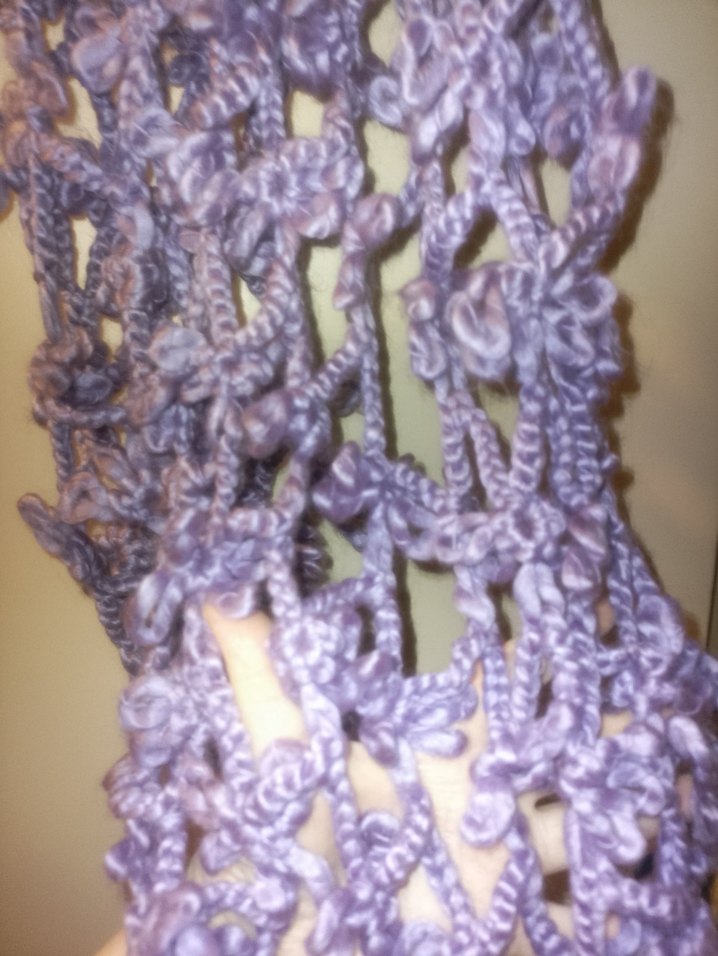 Mor el örgüsü atki - Görsel 2