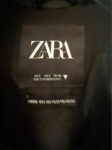 Zara Zara kısa şişme deri mont