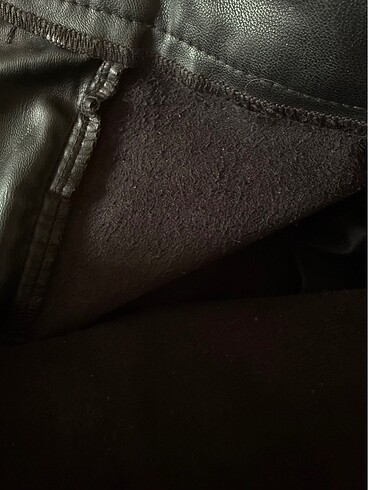 xs Beden Zara suni DERİ flare PANTOLON