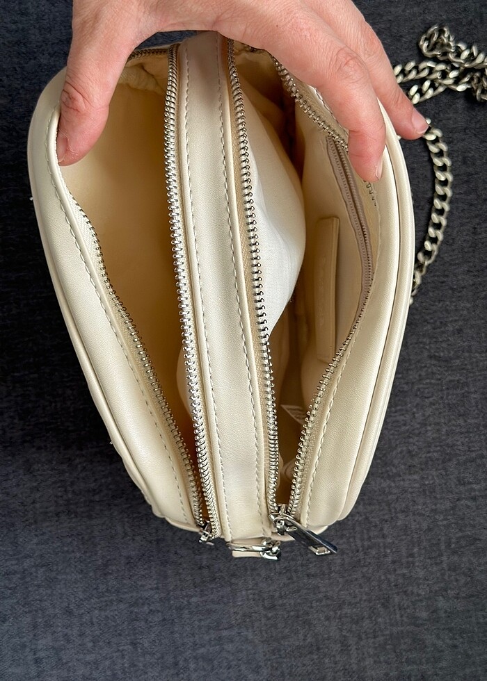 Bershka krem çanta - Görsel 3