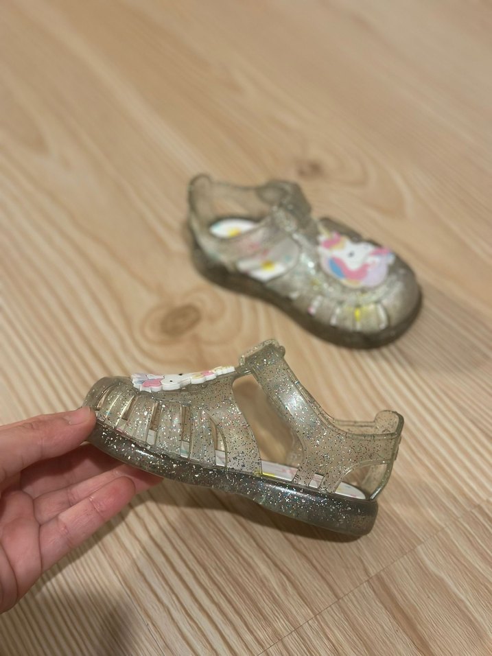 İgor 22 numaraGri Unicorn Detaylı Kız Çocuk Sandalet - Görsel 4