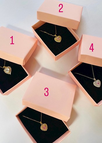 Diğer Pandora Model Zirkon Taşlı Çelik Kalp Kolye (2 Numara )