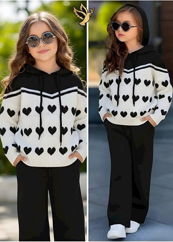 Kırmızı Örgü Kadın Rahat Takım - Görsel 7