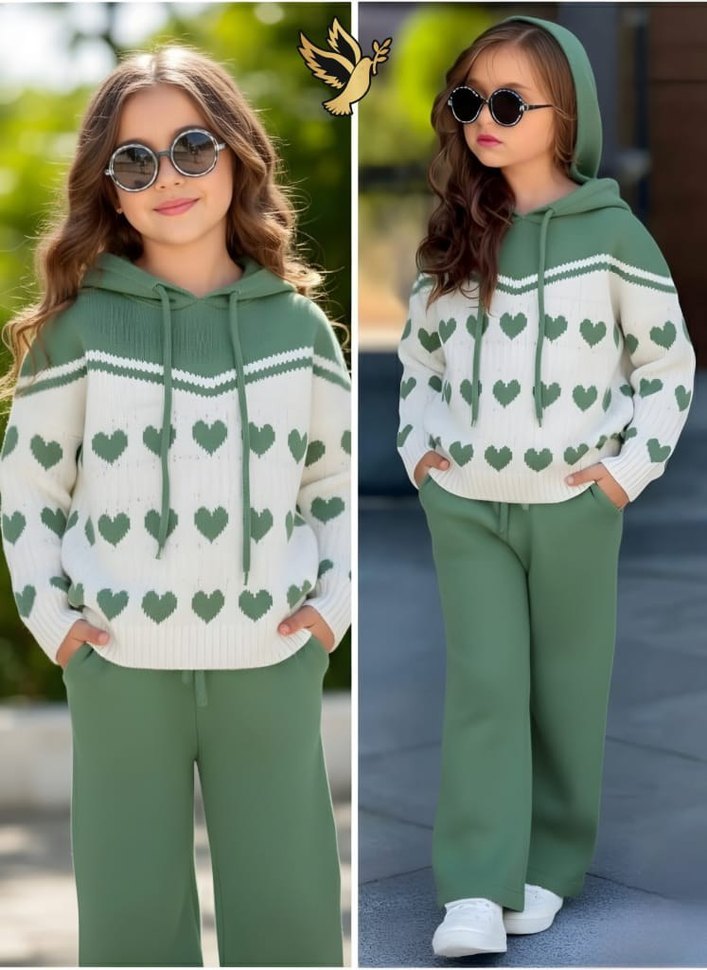 Kırmızı Örgü Kadın Rahat Takım - Görsel 4