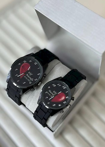 Klasik Siyah Kadın Kol Saati Seti - Görsel 9