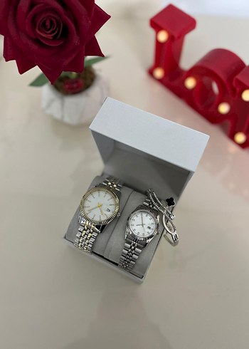 Klasik Siyah Kadın Kol Saati Seti - Görsel 5