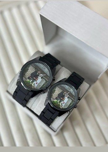 Klasik Siyah Kadın Kol Saati Seti - Görsel 13